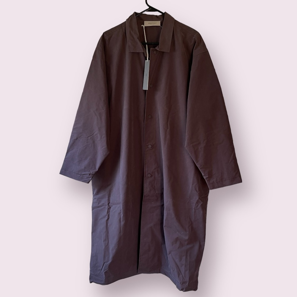 Plum Colored Mens Trench Jacket